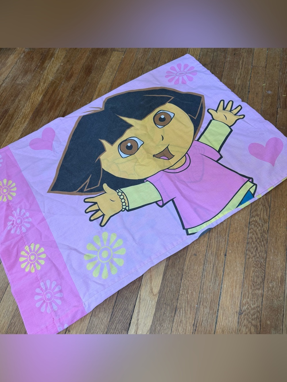 Nickelodeon Dora the Explorer & Boots Vintage Double Sided Pillow Case